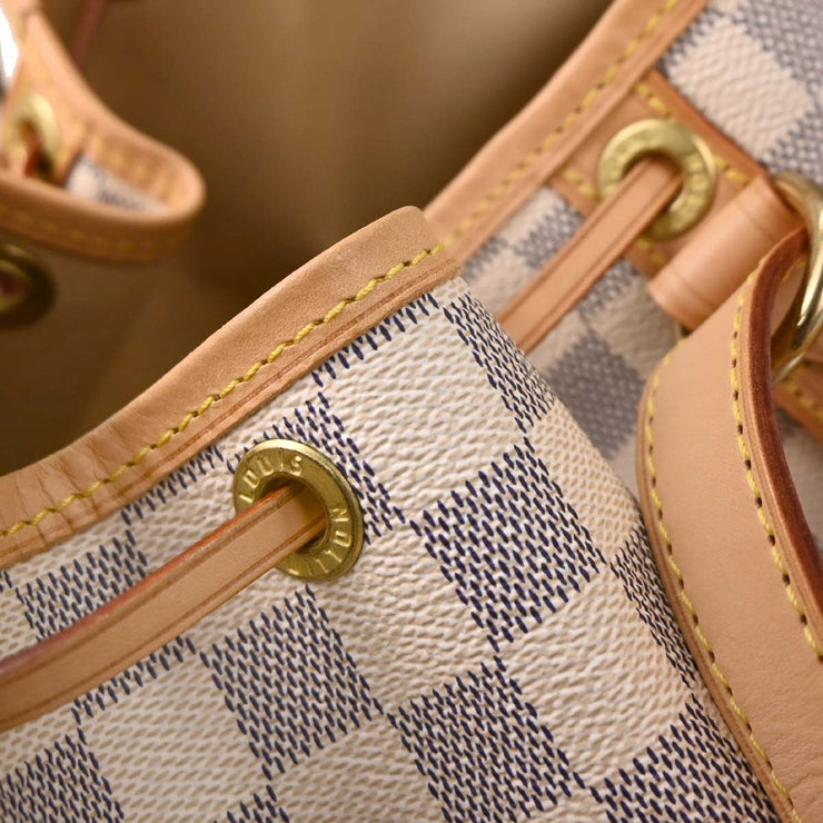 Louis Vuitton Damier Azur Noe Bucket Shoulder Bag N42222 AR2017 153928