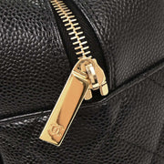 Chanel Black Calfskin Bowling Bag 37 153929