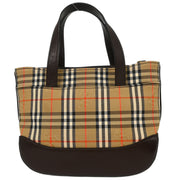 Burberry Beige Brown House Check Tote Bag 153933