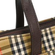Burberry Beige Brown House Check Tote Bag 153933