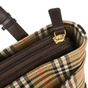 Burberry Beige Brown House Check Tote Bag 153933