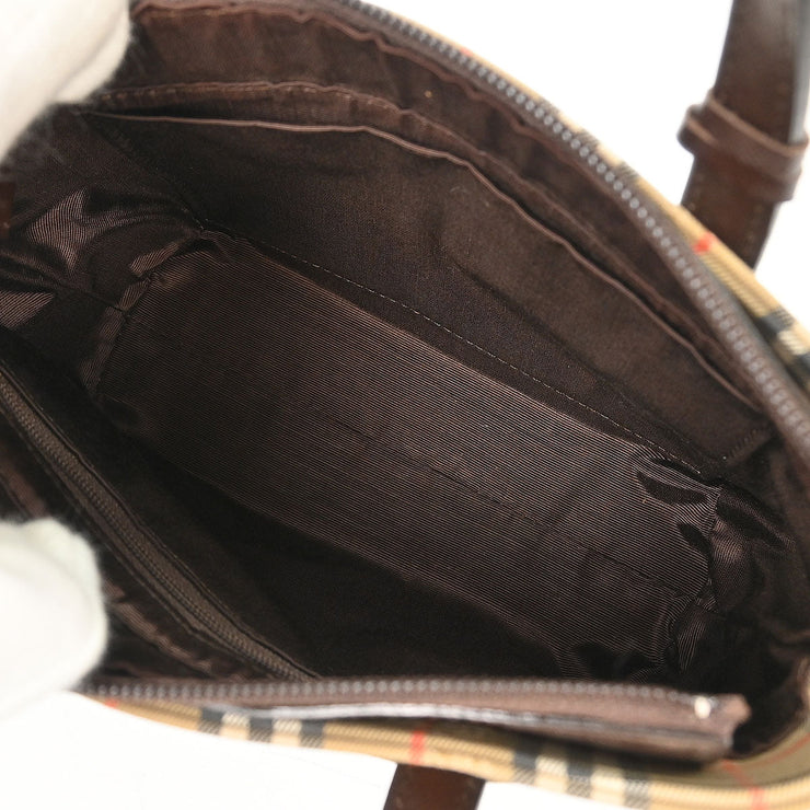 Burberry Beige Brown House Check Tote Bag 153933