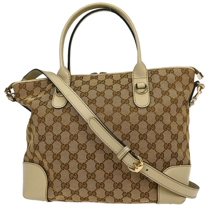 Gucci Beige Heart Bit GG 2way Tote Bag 269957 520981 153934