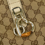 Gucci Beige Heart Bit GG 2way Tote Bag 269957 520981 153934