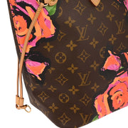 Louis Vuitton Monogram Rose Neverfull MM Shoulder Tote Bag M48613 SP0049 153935