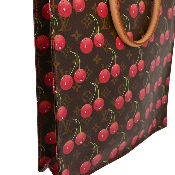 Louis Vuitton Monogram Cherry Sac Plat Tote Handbag M95010 MI0025 153936