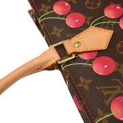Louis Vuitton Monogram Cherry Sac Plat Tote Handbag M95010 MI0025 153936