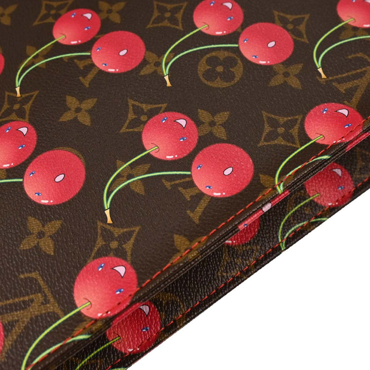 Louis Vuitton Monogram Cherry Sac Plat Tote Handbag M95010 MI0025 153936