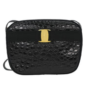 Salvatore Ferragamo Black Vara Shoulder Bag BA214183 153941