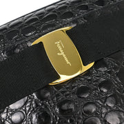 Salvatore Ferragamo Black Vara Shoulder Bag BA214183 153941
