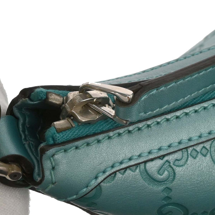 Gucci Light Blue Guccissima GG Hobo Handbag 232962 000926 153942