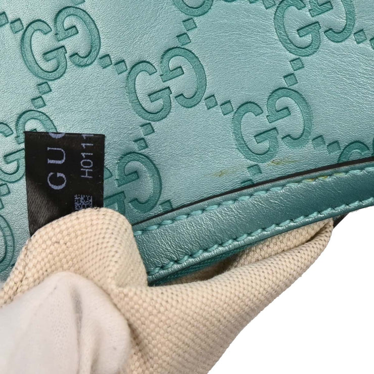 Gucci Light Blue Guccissima GG Hobo Handbag 232962 000926 153942