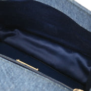 Miu Miu Blue Denim Velvet Shoulder Bag 5BD049 153945