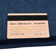 Miu Miu Blue Denim Velvet Shoulder Bag 5BD049 153945