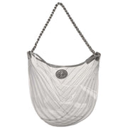 Chanel Clear PVC Chevron Tote Handbag 153946