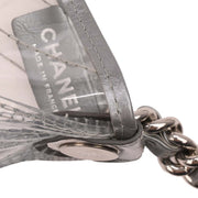 Chanel Clear PVC Chevron Tote Handbag 153946