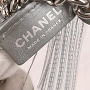 Chanel Clear PVC Chevron Tote Handbag 153946