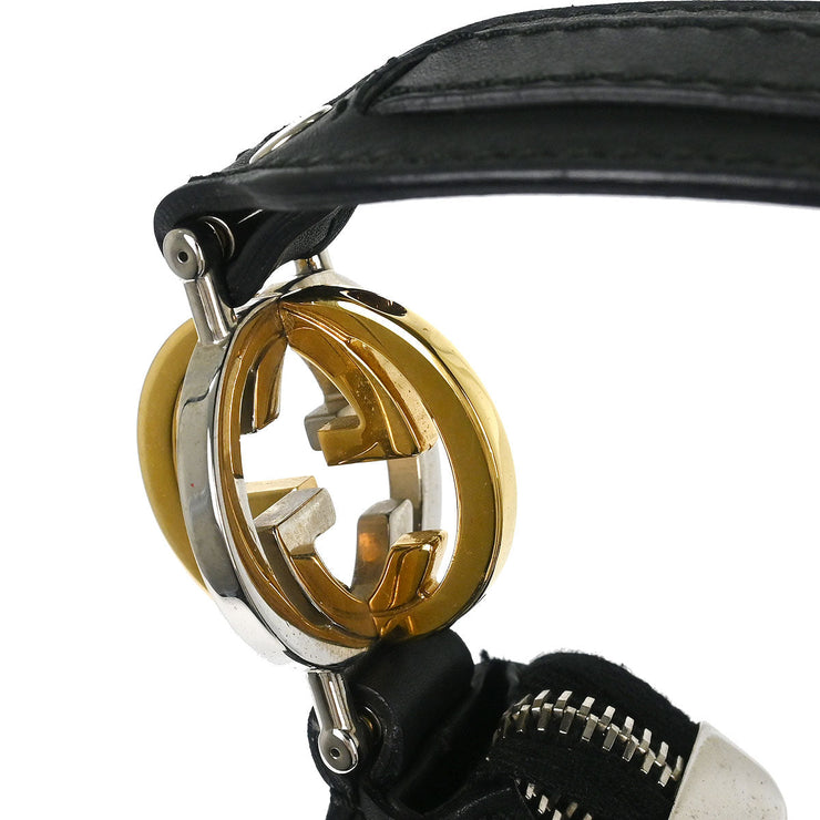 Gucci Black GG Twins Guccissima Hobo Bag 232962 502752 153947