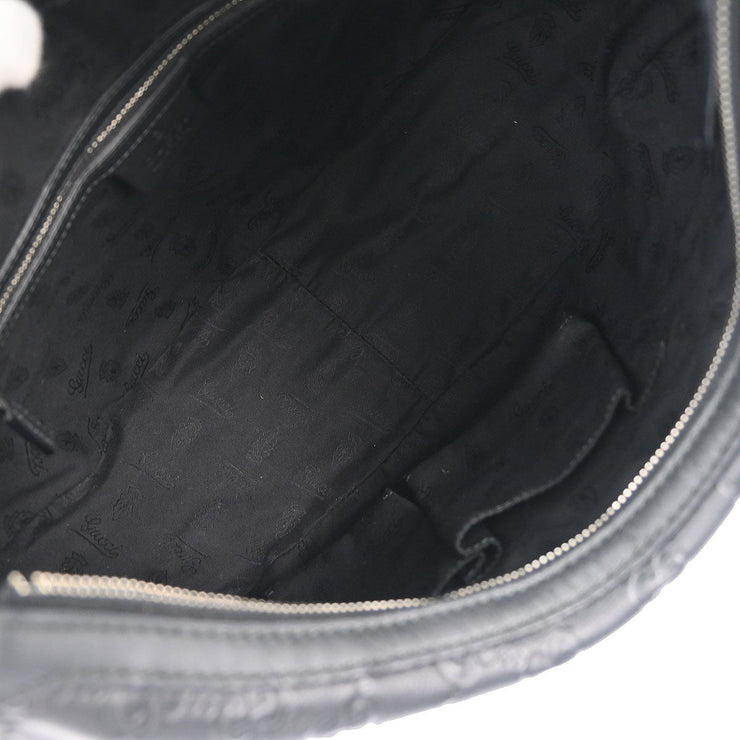 Gucci Black GG Twins Guccissima Hobo Bag 232962 502752 153947