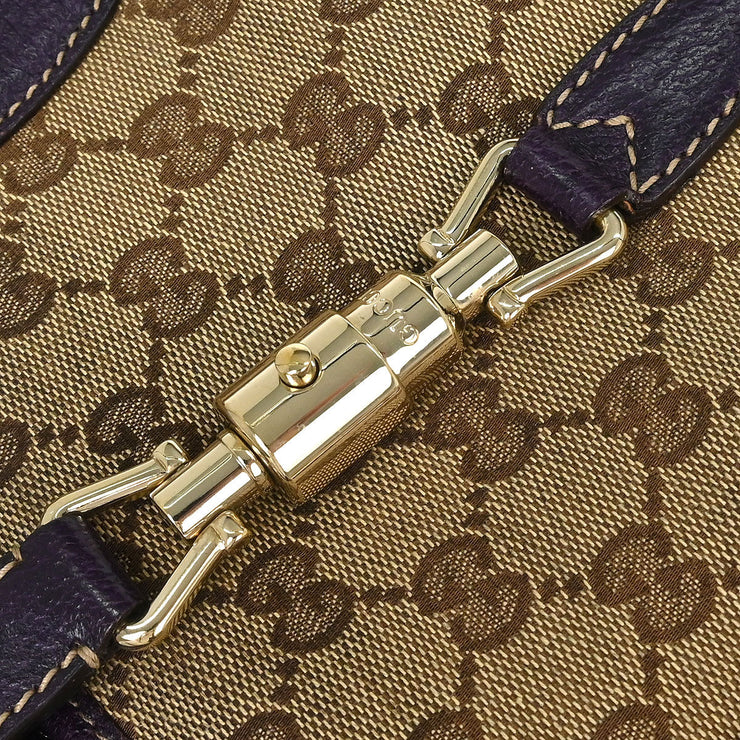 Gucci Brown Beige Jackie Tote Bag 145818 1781 153951