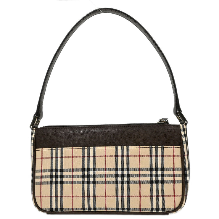 Burberry Beige Brown Burberry Check Handbag 153952