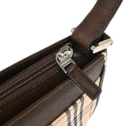 Burberry Beige Brown Burberry Check Handbag 153952