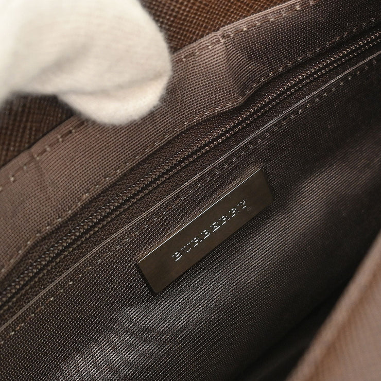 Burberry Beige Brown Burberry Check Handbag 153952