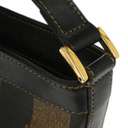 Fendi Brown Black Pequin Shoulder Bag 2262-11644-079 153954
