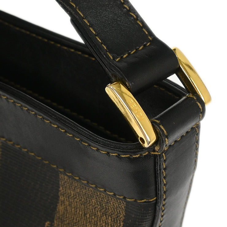 Fendi Brown Black Pequin Shoulder Bag 2262-11644-079 153954