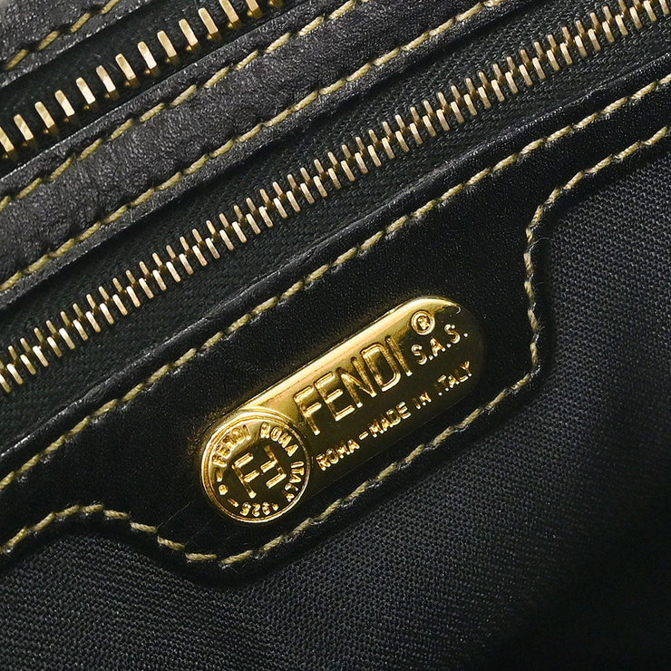 Fendi Brown Black Pequin Shoulder Bag 2262-11644-079 153954
