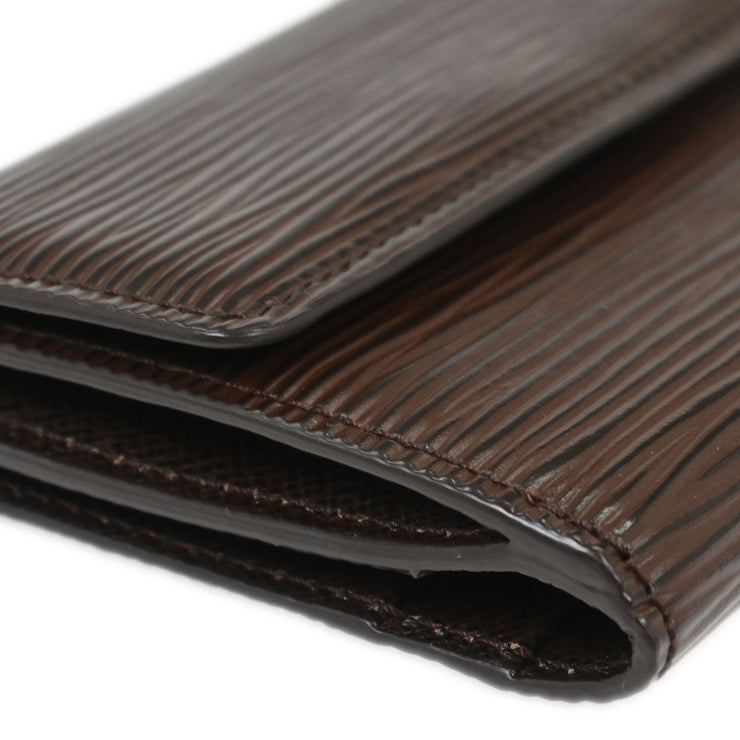Louis Vuitton Epi Brown Ludlow Coin Case Wallet M6330D 153956