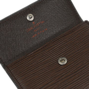 Louis Vuitton Epi Brown Ludlow Coin Case Wallet M6330D 153956