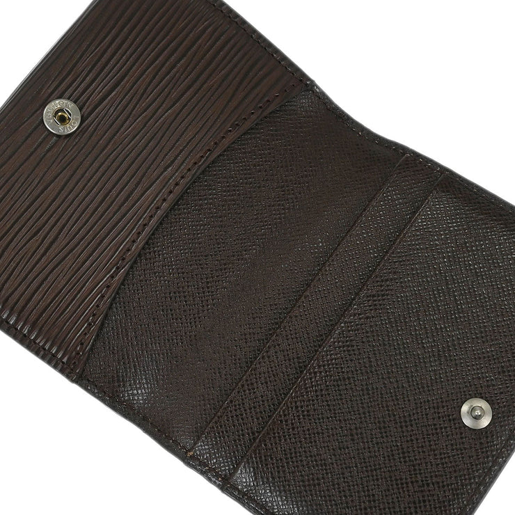 Louis Vuitton Epi Brown Ludlow Coin Case Wallet M6330D 153956