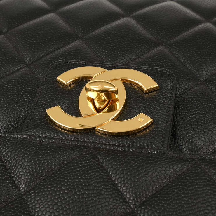 Chanel Black Calfskin Briefcase Business Handbag 153959