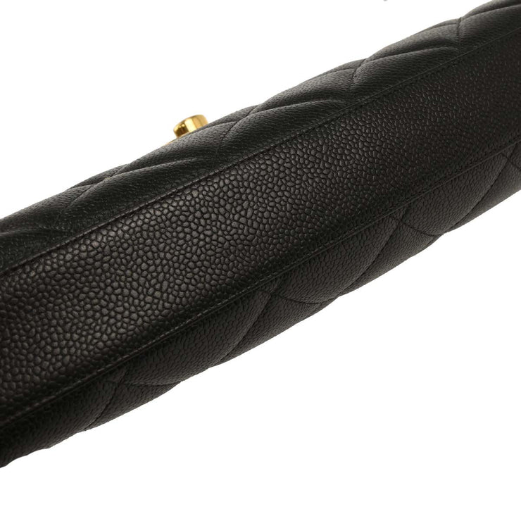 Chanel Black Calfskin Briefcase Business Handbag 153959