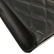 Chanel Black Calfskin Briefcase Business Handbag 153959