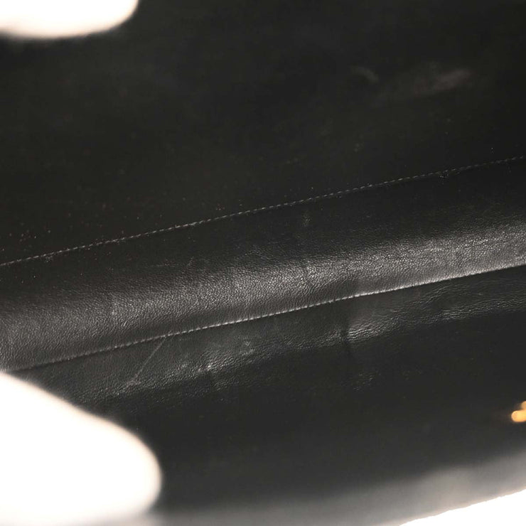 Chanel Black Calfskin Briefcase Business Handbag 153959