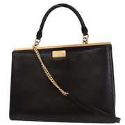 Chanel Black Coco Luxe Calfskin 2way Handbag 153962