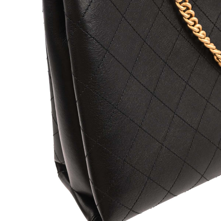 Chanel Black Coco Luxe Calfskin 2way Handbag 153962
