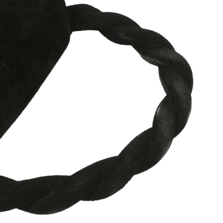 Chanel Black Suede Handbag 153964