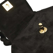 Chanel Black Suede Handbag 153964