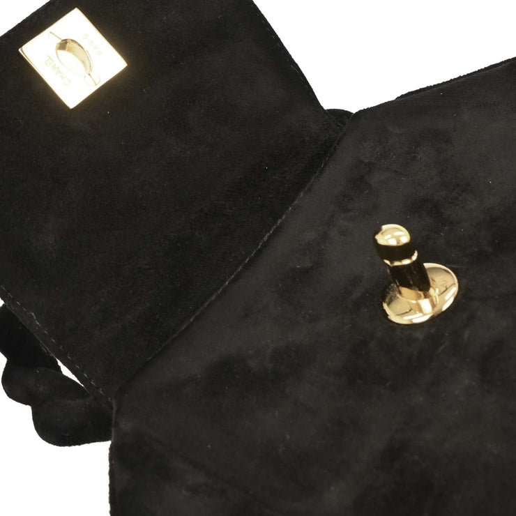 Chanel Black Suede Handbag 153964