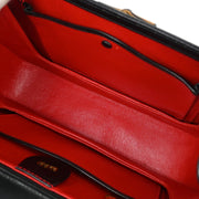 Gucci Black Bamboo 2way Handbag 000-2113-0633 153966