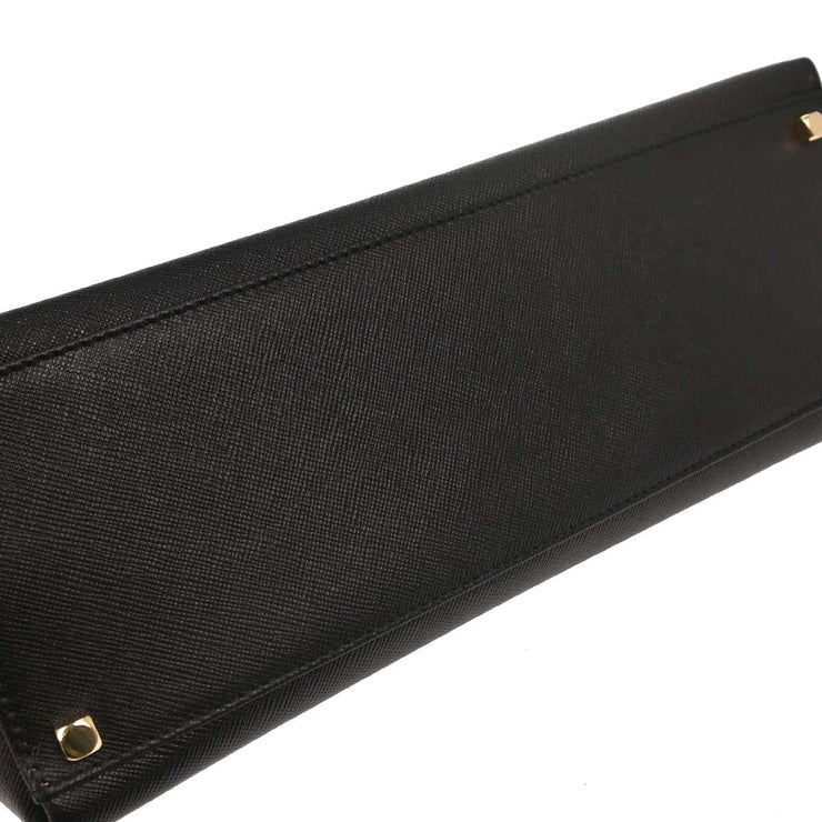 Salvatore Ferragamo Black Gancini 2way Handbag BA-21 0290 153969
