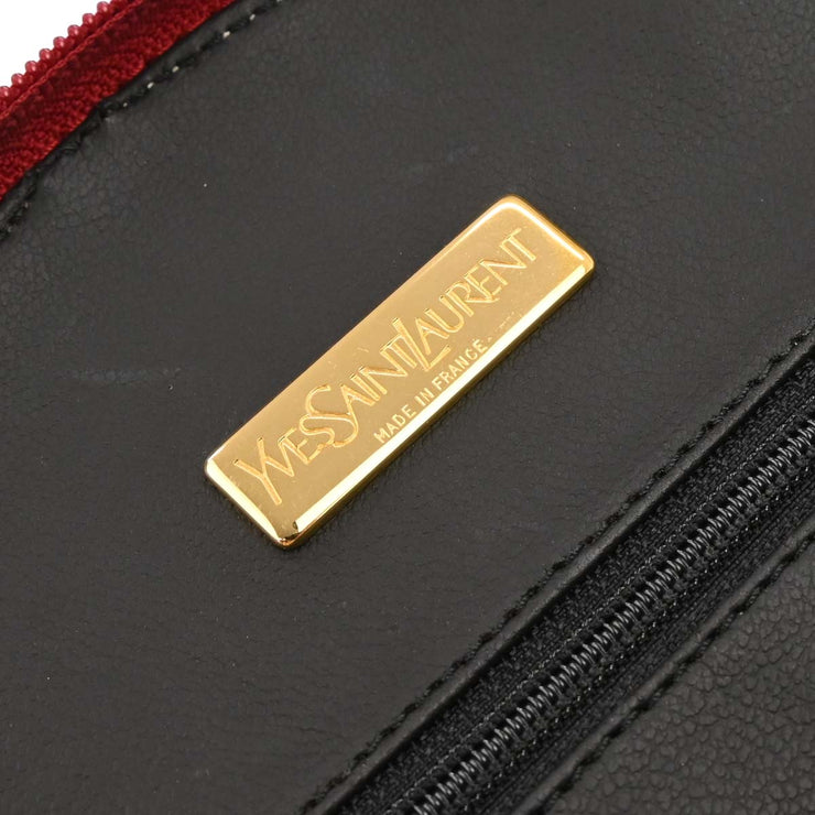 Yves Saint Laurent Red Leather Y Cut Out Handbag 153970