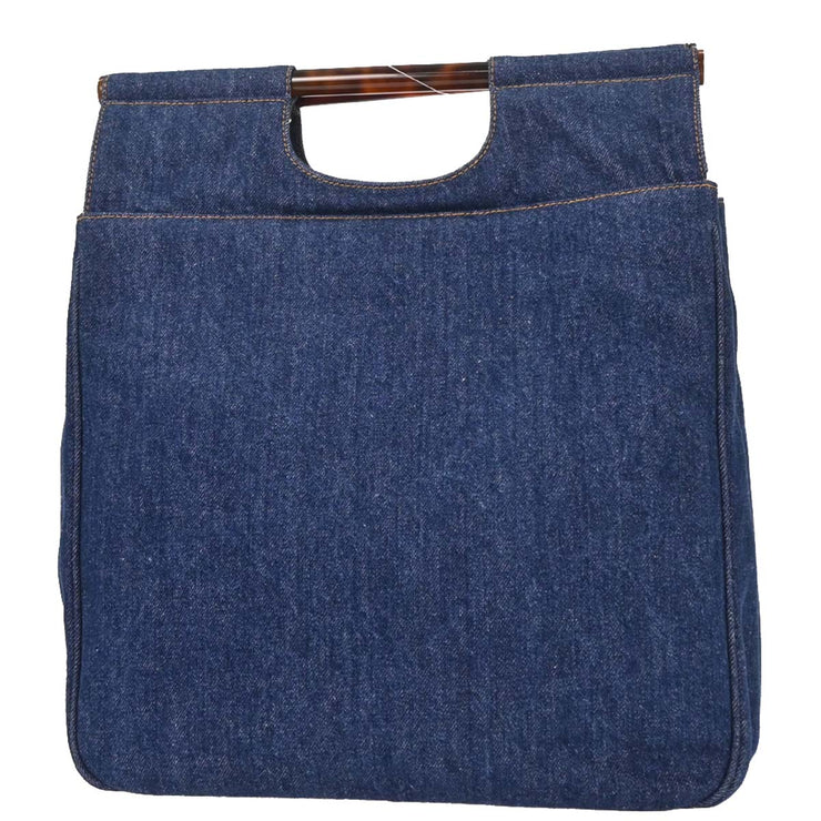 Chanel Blue Denim Handbag 153971