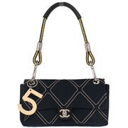 Chanel Navy Canvas No. 5 Handbag 153972