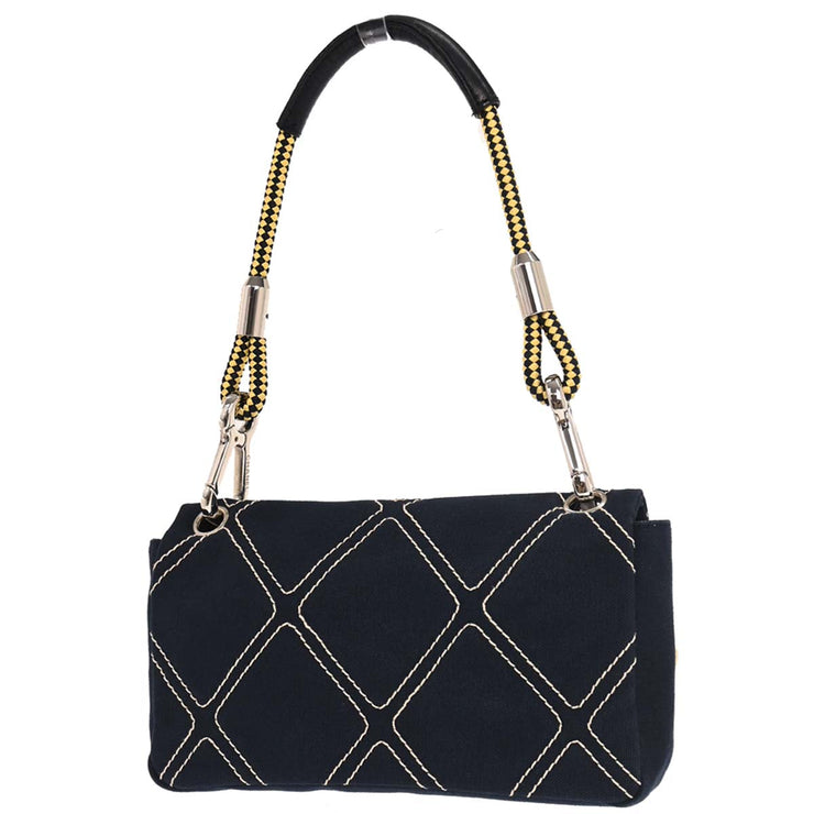 Chanel Navy Canvas No. 5 Handbag 153972