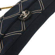 Chanel Navy Canvas No. 5 Handbag 153972