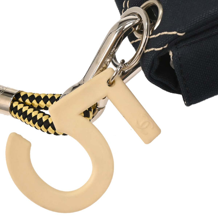 Chanel Navy Canvas No. 5 Handbag 153972